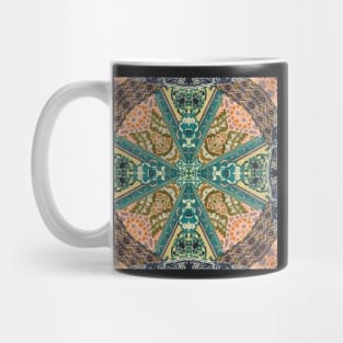 spiritual southwestern ornate orange teal bohemian Mug